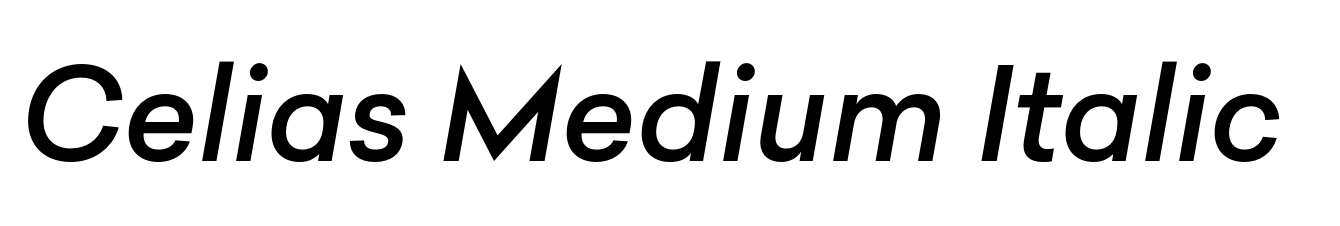 Celias Medium Italic